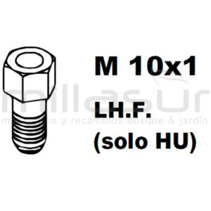 ADAPTADOR PT130 10×1,00 Izq/Hembra (SOLO HUSQVARNA)