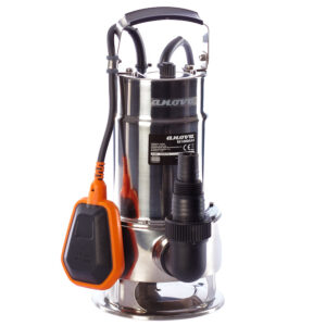 BOMBA ELECTRICA SUMERGIBLE AGUAS SUCIAS 1000W ACERO INOX