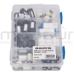CAJA  FILTROS GASOLINA UNIVERSAL ( 46 UDS)