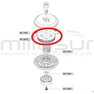 CARRETE CON 6 METROS DE NYLON CABEZAL PT130 ( 55-764)