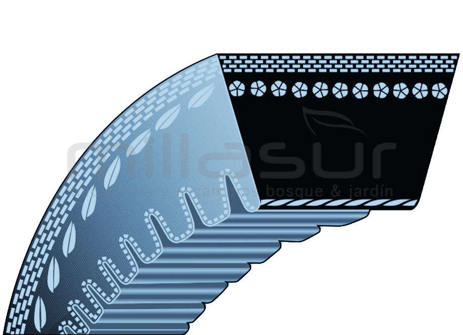 CORREA DISCO CORTE 9,5x800 ADAPTABLE A HUSQVARNA K2500