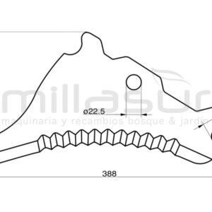 CUCHILLA DE EMPACADORA ADAPTABLE A JOHN DEERE 565, 568, 570, … CUCHILLA DE EMPACADORA ADAPTABLE A JOHN DEERE 565, 568, 570, …