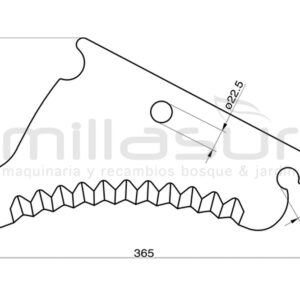 CUCHILLA DE EMPACADORA ADAPTABLE A JOHN DEERE 565, 568, … CUCHILLA DE EMPACADORA ADAPTABLE A JOHN DEERE 565, 568, …