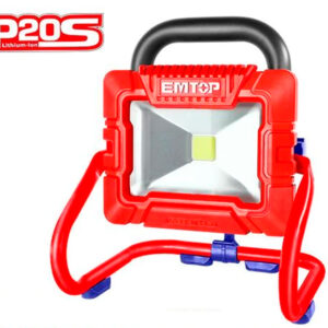 REFLECTOR LED 20V EMTOP – 900-1800 LUMENS – P20S (NO INCLUYE BATERÍA NI CARGADOR)
