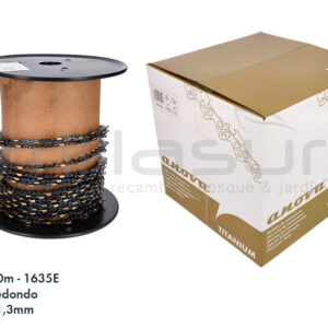 ROLLO CADENA 100″ ANOVA TITANIUM 3/8″ .050″ REDONDO