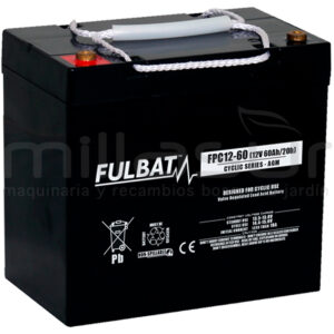BATERIA CICLICA AGM FPC12-60 12V 60 Ah. (L 229 x A 138 x H 230 )
