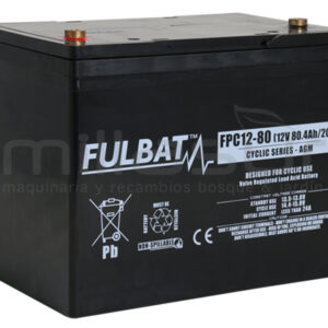 BATERIA CICLICA AGM FPC12-80 12V 80,4 Ah. ( 260 x 168 x 214 )
