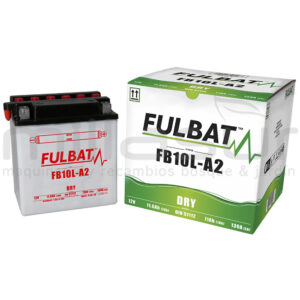 BATERIA MOTO FB10L-A2 ACIDO 11Ah (135 X 90 X 145) +DER