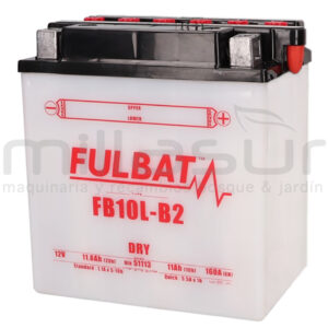 BATERIA MOTO FB10L-B2 ACIDO 11Ah (135 X 90 X 145) +DER (RESPIRO DRCH)