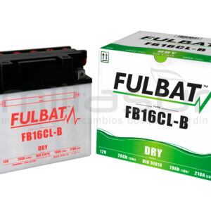 BATERIA MOTO FB16CL-B 12V ACIDO 19 Ah (175 x 100 x 175) +DER.