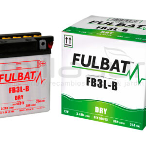 BATERIA MOTO FB3L-B 12V ACIDO 3 Ah (98 x 56 x 110) +DER. BATERIA MOTO FB3L-B 12V ACIDO 3 Ah (98 x 56 x 110) +DER.