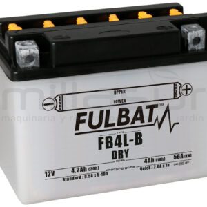 BATERIA MOTO FB4L-B ACIDO 4.2Ah (120 X 70 X 92) +DER BATERIA MOTO FB4L-B ACIDO 4.2Ah (120 X 70 X 92) +DER