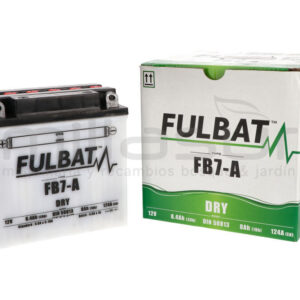 BATERIA MOTO FB7-A 12V ACIDO 8 Ah (135 x 75 x 133) -DER. (RESP. IZQ)