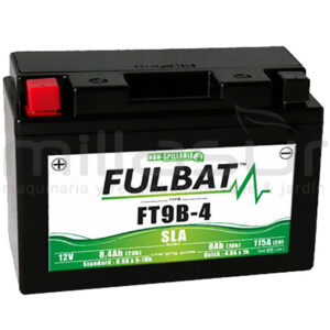 BATERIA MOTO FT9B-4 SLA 12V LIBRE MANTENIMIENTO 8.Ah (150 x 68 x 105) -DER.