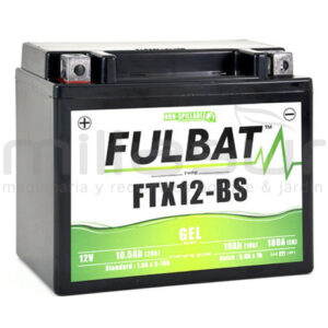 BATERIA MOTO FTX12-BS 12V LIBRE MANTENIMIENTO 10.5Ah (150 x 87 x 130) -DER.