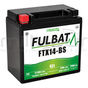 BATERIA MOTO FTX14AH-BS 12V LIBRE MANTENIMIENTO 12Ah (135 x 90 x 167) -DER.