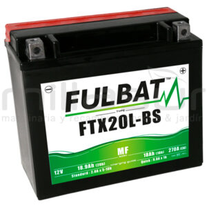 BATERIA MOTO FTX20L-BS 12V LIBRE MANTENIMIENTO 18.9Ah (175 x 87 x 155) +DER.