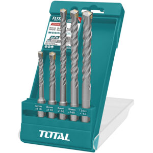 BLISTER RIGIDO 5 BROCAS SDS PLUS MARTILLO (6×110, 8×110, 10×110, 10×160, 12×160)
