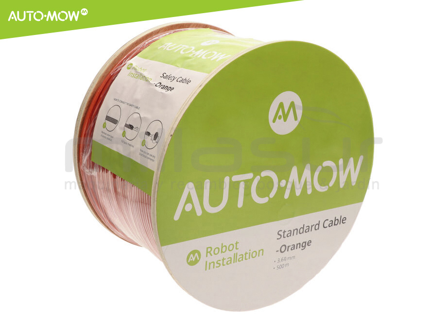 BOBINA CABLE PERIMETRO ROBOT CORTAC. AUTO-MOW 500M - 3,8mm ARMADO - NARANJA