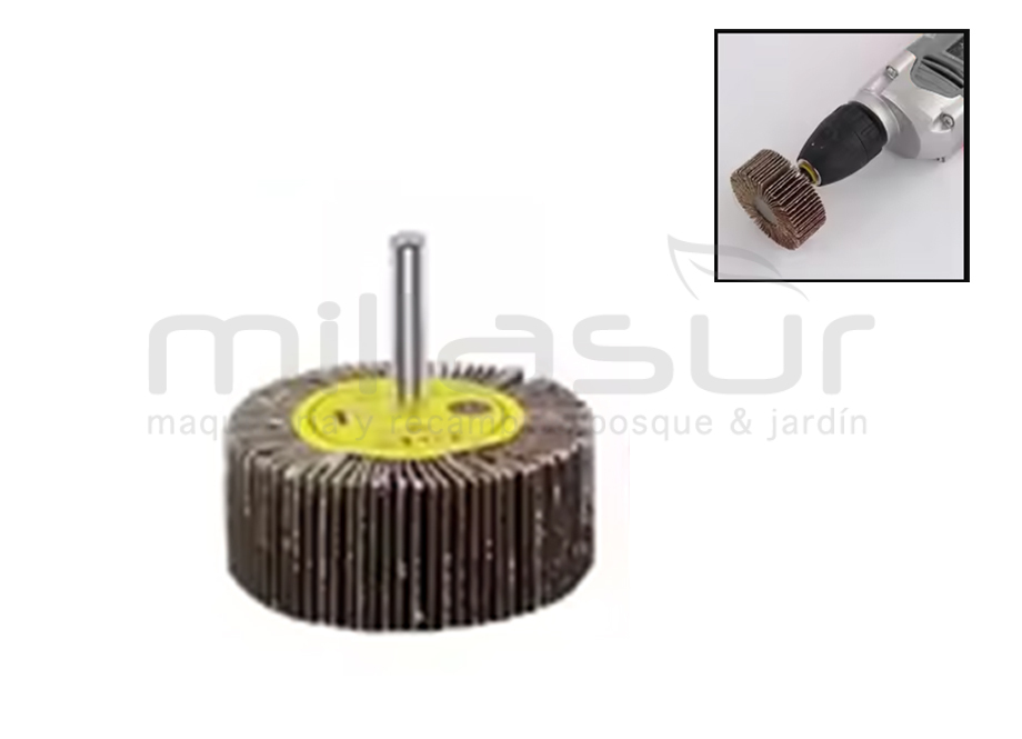 CEPILLO LIJA MIL HOJAS TALADRO ( 40 MM ) CEPILLO LIJA MIL HOJAS TALADRO ( 40 MM )