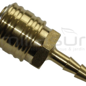 CONECTOR RAPIDO AIRE COMPREMIDO 1/4″ X 6mm – HEMBRA – LATON