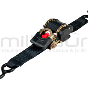 ESLINGA – CINTA DE TRINCAJE CON TENSOR DE CARRACA – 3MX52MM – 500KG GANCHO TIPO S