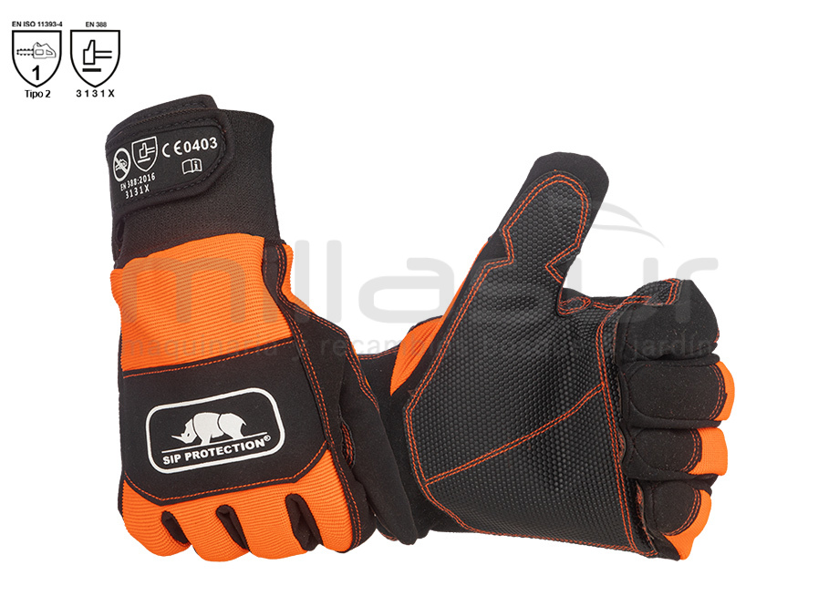 GUANTES ANTICORTE MOTOSIERRA SIP CLASE 1 - T8