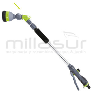 LANZA TELESCOPICA Y PISTOLA CON CABEZAL AJUSTABLE PARA RIEGO