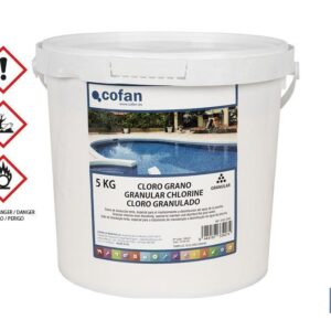 Cloro granulado para piscinas | Disolución lenta | Envases de 5 kilos