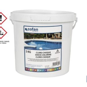 Cloro choque para piscinas | Granulado para disolver | Envases de 5 kilos